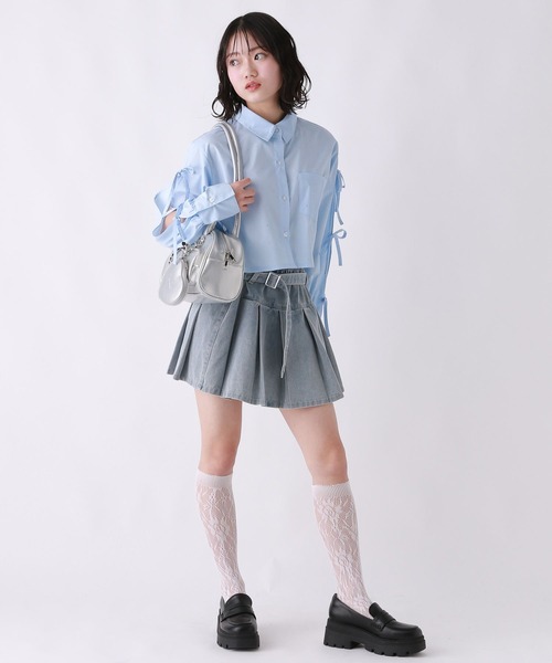 repipi armario（レピピ アルマリオ）の「ジュエルリボンシャツ（シャツ/ブラウス・キッズ・ブルー系その他/ブルー/ホワイト・LARGE/MEDIUM/SMALL）」の14枚目の写真