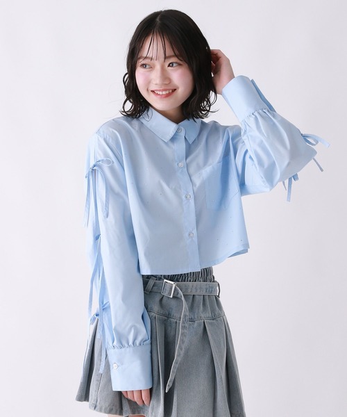 repipi armario（レピピ アルマリオ）の「ジュエルリボンシャツ（シャツ/ブラウス・キッズ・ブルー系その他/ブルー/ホワイト・LARGE/MEDIUM/SMALL）」の15枚目の写真