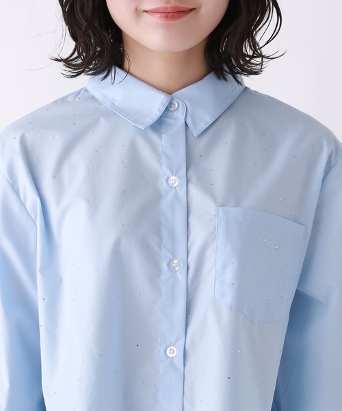 repipi armario（レピピ アルマリオ）の「ジュエルリボンシャツ（シャツ/ブラウス・キッズ・ブルー系その他/ブルー/ホワイト・LARGE/MEDIUM/SMALL）」の19枚目の写真