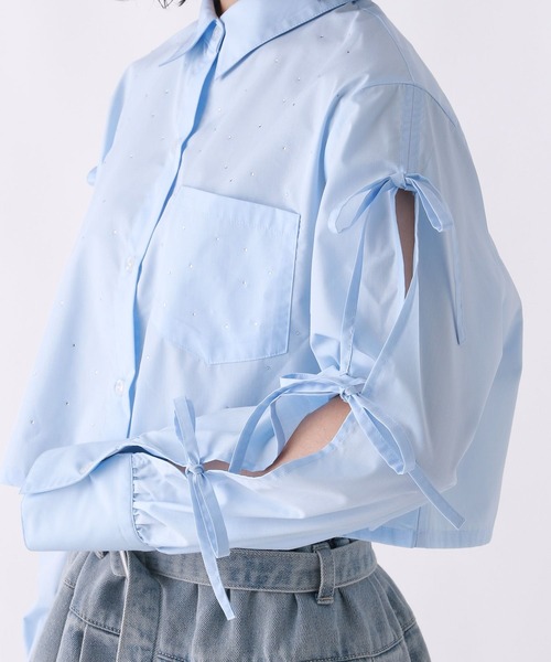 repipi armario（レピピ アルマリオ）の「ジュエルリボンシャツ（シャツ/ブラウス・キッズ・ブルー系その他/ブルー/ホワイト・LARGE/MEDIUM/SMALL）」の20枚目の写真