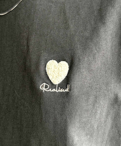 classicalelf(クラシカルエルフ)の「トレンドをまとう。綿100%シルケット風ハート胸サガラ刺繍Tシャツ(半袖)(Tシャツ/カットソー・レディース・オートミール/チャコール/ピンク/オフホワイト/ライトベージュ・LARGE/MEDIUM/SMALL/X-LARGE)」の9枚目の写真