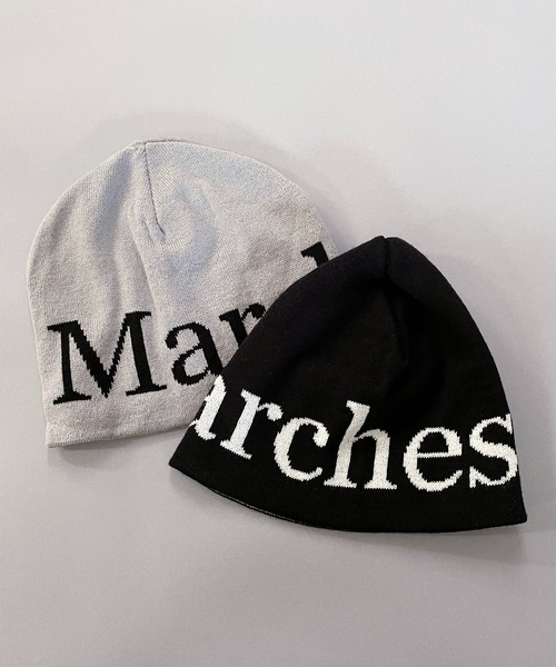 SPINNS（スピンズ）の「シングルニットビーニー/ロゴ（ニットキャップ/ビーニー・メンズ・ブラック/グレー・ONESIZE）」の9枚目の写真