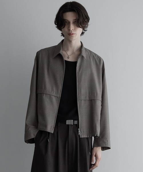 ジャケット・アウター remer loose shadow check over jacket remer（リメール）の「loose shadow check over jacket / ルーズ