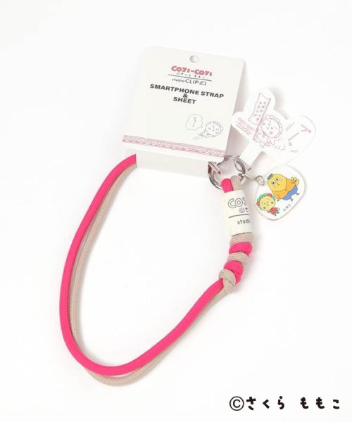studio CLIP(スタディオクリップ)の「スマホハンドストラップ〈COJI‐COJIコラボ〉(スマホグッズ・レディース・グリーン/ピンク/ブルー・FREE)」の13枚目の写真