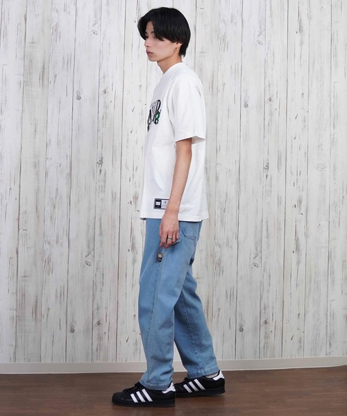 FORGET NEVER（フォーゲットネバー）の「【ムラサキスポーツ限定】FORGET NEVER/フォーゲットネバー 半袖Tシャツ 刺繍 252OO1ST557FN（Tシャツ/カットソー・メンズ・ホワイト/ブラック・XL/L/M）」の8枚目の写真