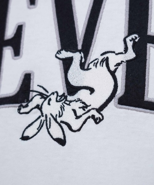 FORGET NEVER（フォーゲットネバー）の「【ムラサキスポーツ限定】FORGET NEVER/フォーゲットネバー 半袖Tシャツ 刺繍 252OO1ST557FN（Tシャツ/カットソー・メンズ・ホワイト/ブラック・XL/L/M）」の13枚目の写真