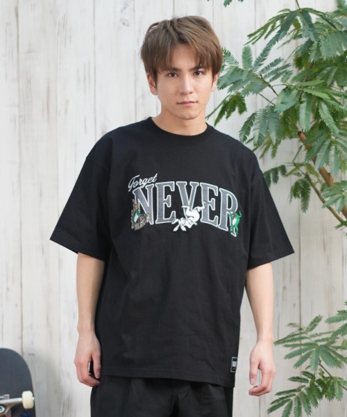 FORGET NEVER（フォーゲットネバー）の「【ムラサキスポーツ限定】FORGET NEVER/フォーゲットネバー 半袖Tシャツ 刺繍 252OO1ST557FN（Tシャツ/カットソー・メンズ・ホワイト/ブラック・XL/L/M）」の15枚目の写真