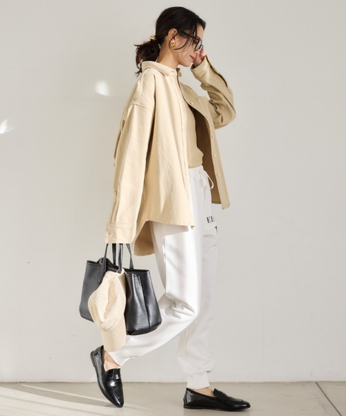 BARNYARDSTORM(バンヤードストーム)の「BARNYARDSTORM / カットデニムシャツジャケット【『ネルソンさん』YouTubeご紹介アイテム】(シャツ/ブラウス・レディース・インディゴブルー/ブルー系1/ベージュ・FREE)」の5枚目の写真