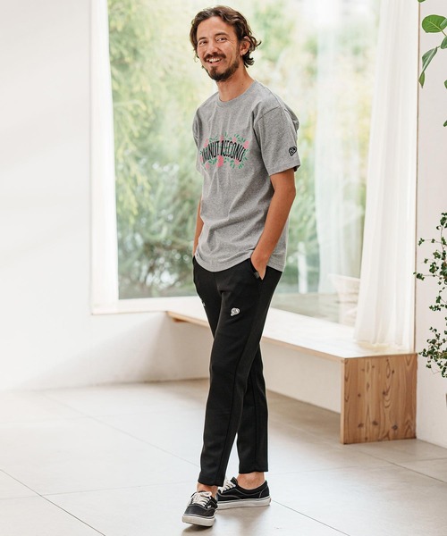 mt9455- flower logo print short sleeve cut&sew Tシャツ（Tシャツ/カットソー）｜1minute 1second（ワンミニットワンセカンド）