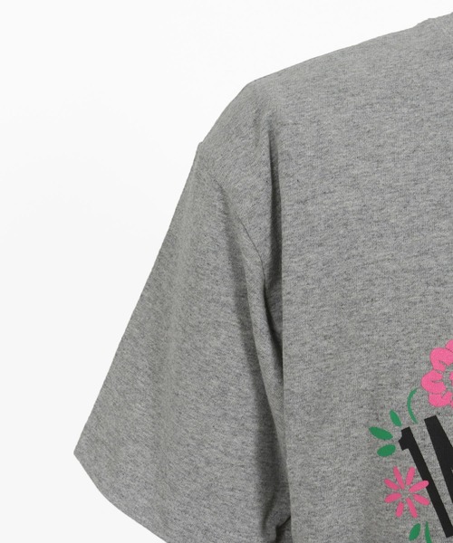 mt9455- flower logo print short sleeve cut&sew Tシャツ（Tシャツ/カットソー）｜1minute 1second（ワンミニットワンセカンド）