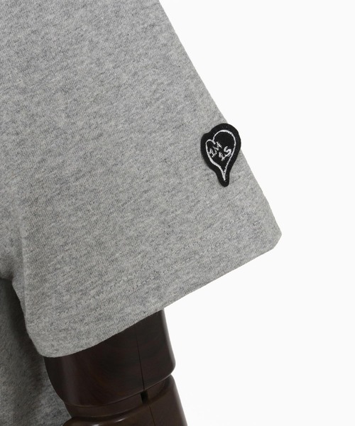 mt9455- flower logo print short sleeve cut&sew Tシャツ（Tシャツ/カットソー）｜1minute 1second（ワンミニットワンセカンド）