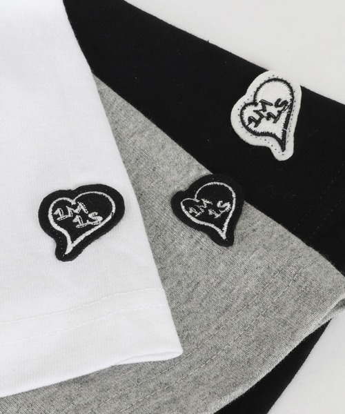 mt9455- flower logo print short sleeve cut&sew Tシャツ（Tシャツ/カットソー）｜1minute 1second（ワンミニットワンセカンド）