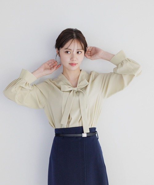 前後2WAYボウタイブラウス308246（シャツ/ブラウス）｜Andemiu（アンデミュウ）