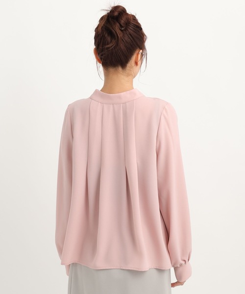 Andemiu(アンデミュウ)の「前後2WAYボウタイブラウス308246(シャツ/ブラウス・レディース・ネイビー/グレー/オフホワイト/ピンク/ブルー/グリーン・FREE)」の21枚目の写真