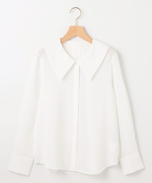 組曲（クミキョク）の「ショールカラー ブラウス（シャツ/ブラウス・レディース・アイボリー系・6/5）」の8枚目の写真