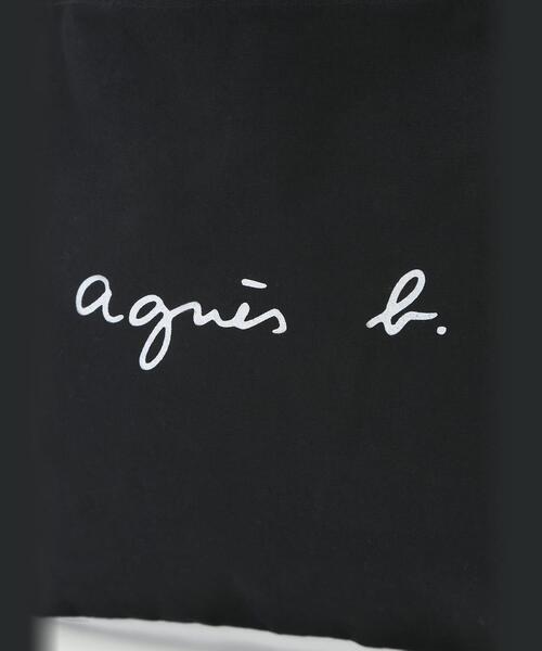 agnes b.（アニエスベー）の「ロゴ ハンドバッグ YAS18－02（ハンドバッグ・レディース・ブラック・FREE）」の6枚目の写真
