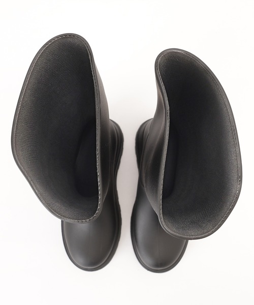 セール】厚底 ハイトップ ロング レイン ブーツ（レインシューズ