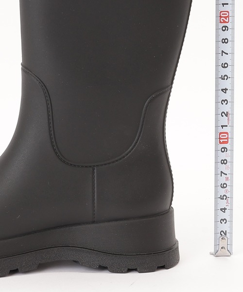 セール】厚底 ハイトップ ロング レイン ブーツ（レインシューズ