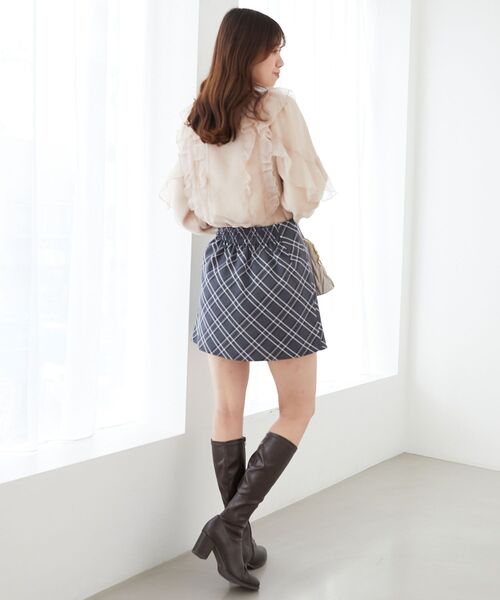 MAJESTIC LEGON(マジェスティックレゴン)の「アソートミニスカパン(スカート・レディース・グレー系その他/ブラック系その他/チャコールグレー・MEDIUM)」の6枚目の写真