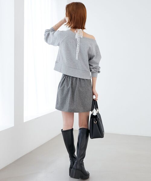MAJESTIC LEGON(マジェスティックレゴン)の「アソートミニスカパン(スカート・レディース・グレー系その他/ブラック系その他/チャコールグレー・MEDIUM)」の13枚目の写真
