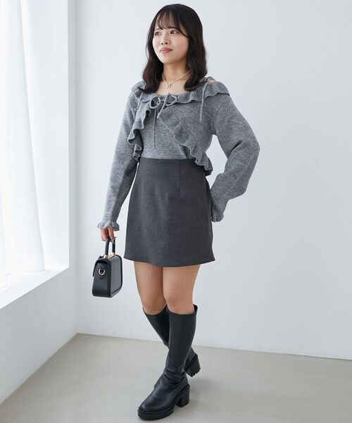 MAJESTIC LEGON(マジェスティックレゴン)の「アソートミニスカパン(スカート・レディース・グレー系その他/ブラック系その他/チャコールグレー・MEDIUM)」の20枚目の写真