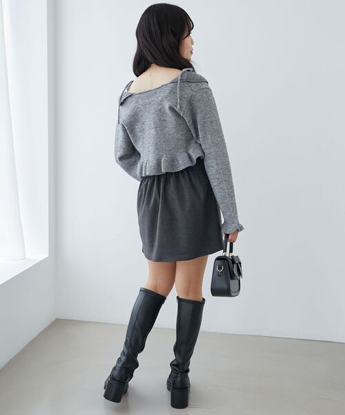 MAJESTIC LEGON(マジェスティックレゴン)の「アソートミニスカパン(スカート・レディース・グレー系その他/ブラック系その他/チャコールグレー・MEDIUM)」の21枚目の写真