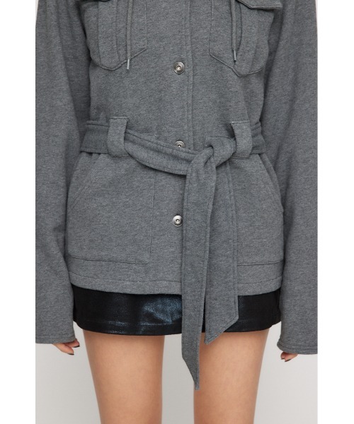 LAGUA GEM（ラグアジェム）の「HOODIE SWEAT ジャケット（その他アウター・レディース・ベージュ/ブラック/杢グレー・FREE）」の17枚目の写真