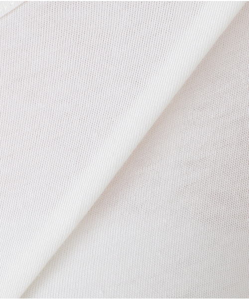 IENA(イエナ)の「コットンシルクテンジク クループルオーバー(Tシャツ/カットソー・レディース・ホワイト/ネイビー/アイボリー/ブラック・FREE)」の5枚目の写真
