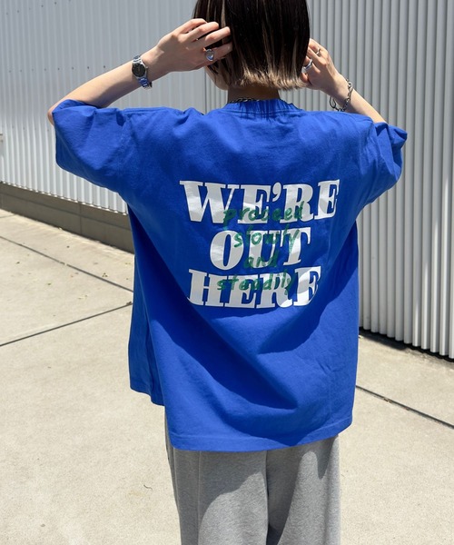 PBLIM(ページボーイリム)の「《UNISEX》エンブロイダリーロゴTシャツ(Tシャツ/カットソー・レディース・オフホワイト/ダークブラウン/ブラック/ブルー/ピンク・MEDIUM/LARGE)」の4枚目の写真