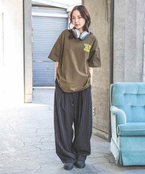 PBLIM(ページボーイリム)の「《UNISEX》エンブロイダリーロゴTシャツ(Tシャツ/カットソー・レディース・オフホワイト/ダークブラウン/ブラック/ブルー/ピンク・MEDIUM/LARGE)」の12枚目の写真