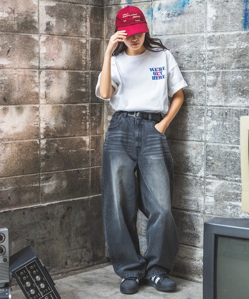 PBLIM(ページボーイリム)の「《UNISEX》エンブロイダリーロゴTシャツ(Tシャツ/カットソー・レディース・オフホワイト/ダークブラウン/ブラック/ブルー/ピンク・MEDIUM/LARGE)」の8枚目の写真