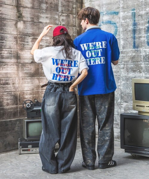 PBLIM(ページボーイリム)の「《UNISEX》エンブロイダリーロゴTシャツ(Tシャツ/カットソー・レディース・オフホワイト/ダークブラウン/ブラック/ブルー/ピンク・MEDIUM/LARGE)」の7枚目の写真