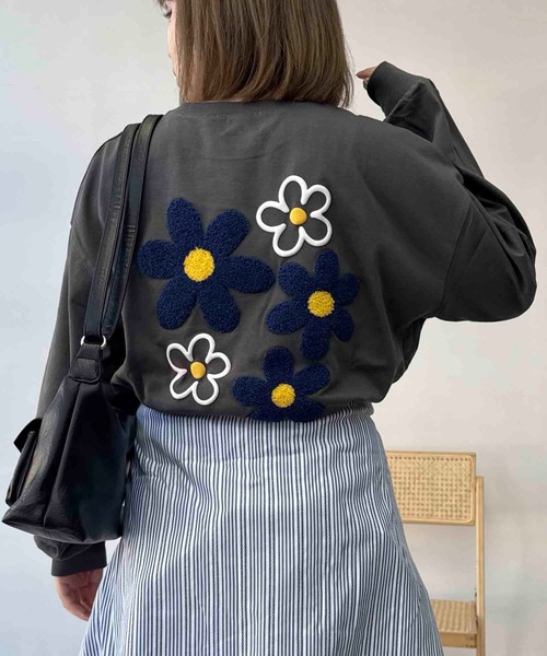 AS KNOW AS plus（アズノゥアズプラス）の「●アソートモチーフロンＴ（Tシャツ/カットソー・レディース・チャコールグレー/ブラック/オフホワイト/オートミール/ブラック系その他/グレー系/ホワイト系/ベージュ系その他/ベージュ系/ダークグリーン系/ブルー系その他2/ホワイト系1/ベージュ系1/レッド系1/ベージュ系その他2/グレー系1・FREE）」の8枚目の写真