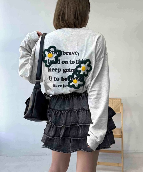 AS KNOW AS plus（アズノゥアズプラス）の「●アソートモチーフロンＴ（Tシャツ/カットソー・レディース・チャコールグレー/ブラック/オフホワイト/オートミール/ブラック系その他/グレー系/ホワイト系/ベージュ系その他/ベージュ系/ダークグリーン系/ブルー系その他2/ホワイト系1/ベージュ系1/レッド系1/ベージュ系その他2/グレー系1・FREE）」の13枚目の写真