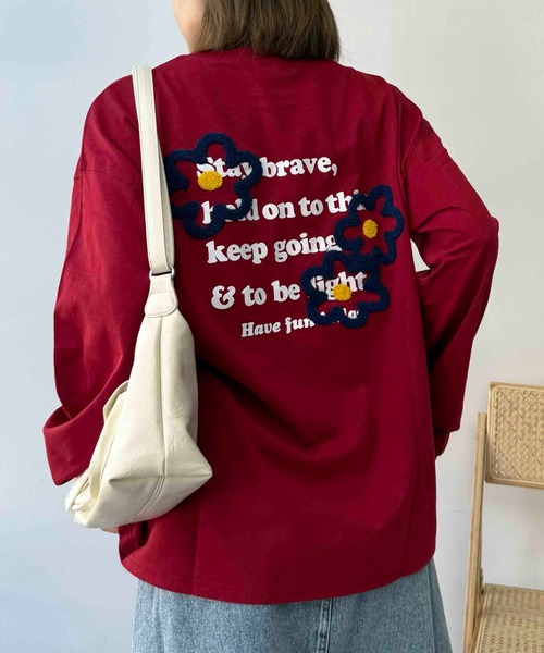 AS KNOW AS plus（アズノゥアズプラス）の「●アソートモチーフロンＴ（Tシャツ/カットソー・レディース・チャコールグレー/ブラック/オフホワイト/オートミール/ブラック系その他/グレー系/ホワイト系/ベージュ系その他/ベージュ系/ダークグリーン系/ブルー系その他2/ホワイト系1/ベージュ系1/レッド系1/ベージュ系その他2/グレー系1・FREE）」の16枚目の写真