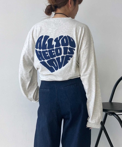 AS KNOW AS plus（アズノゥアズプラス）の「●アソートモチーフロンＴ（Tシャツ/カットソー・レディース・チャコールグレー/ブラック/オフホワイト/オートミール/ブラック系その他/グレー系/ホワイト系/ベージュ系その他/ベージュ系/ダークグリーン系/ブルー系その他2/ホワイト系1/ベージュ系1/レッド系1/ベージュ系その他2/グレー系1・FREE）」の10枚目の写真