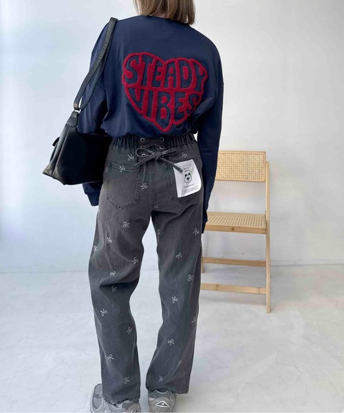 AS KNOW AS plus（アズノゥアズプラス）の「●アソートモチーフロンＴ（Tシャツ/カットソー・レディース・チャコールグレー/ブラック/オフホワイト/オートミール/ブラック系その他/グレー系/ホワイト系/ベージュ系その他/ベージュ系/ダークグリーン系/ブルー系その他2/ホワイト系1/ベージュ系1/レッド系1/ベージュ系その他2/グレー系1・FREE）」の17枚目の写真