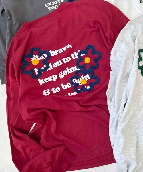 AS KNOW AS plus（アズノゥアズプラス）の「●アソートモチーフロンＴ（Tシャツ/カットソー・レディース・チャコールグレー/ブラック/オフホワイト/オートミール/ブラック系その他/グレー系/ホワイト系/ベージュ系その他/ベージュ系/ダークグリーン系/ブルー系その他2/ホワイト系1/ベージュ系1/レッド系1/ベージュ系その他2/グレー系1・FREE）」の19枚目の写真