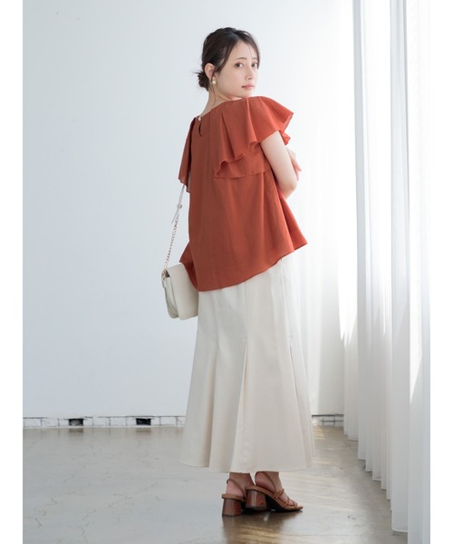 COHINA（コヒナ）の「ベルト付きタックマーメイドスカート 【低身長・小柄女性】（スカート・レディース・ホワイト/レッド・S-Regular/XS-Regular/XS-Short）」の10枚目の写真