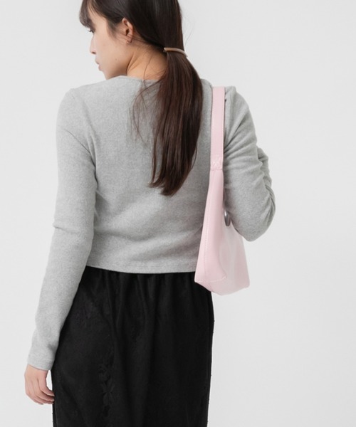 HEILIS（ヘイリス）の「スムースレザーワンショルダーバッグ / ハンドバッグ ワンハンドルバッグ ホーボーバッグ ハーフムーンバッグ オケージョン セレモニースタイル（ハンドバッグ・レディース・ブラウン/ブラック/ピンク・FREE）」の8枚目の写真