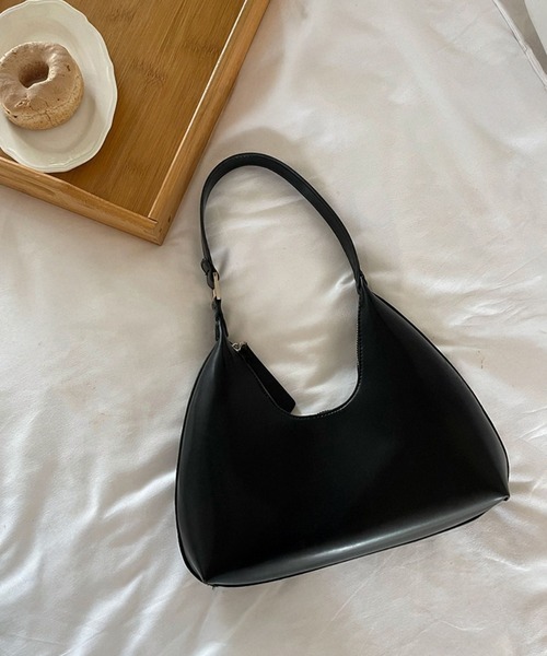 HEILIS（ヘイリス）の「スムースレザーワンショルダーバッグ / ハンドバッグ ワンハンドルバッグ ホーボーバッグ ハーフムーンバッグ オケージョン セレモニースタイル（ハンドバッグ・レディース・ブラウン/ブラック/ピンク・FREE）」の11枚目の写真