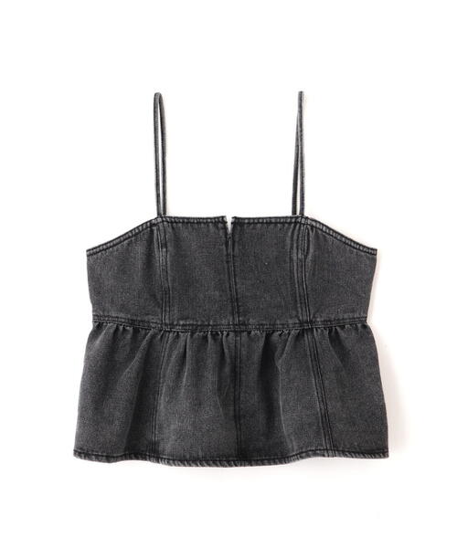 FREE'S MART（フリーズマート）の「◆ペプラムギャザーデニムビスチェ（その他トップス・レディース・ブルー系その他5/ブラック系その他/ブルー系その他・FREE）」の4枚目の写真