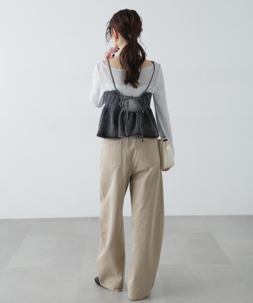 FREE'S MART（フリーズマート）の「◆ペプラムギャザーデニムビスチェ（その他トップス・レディース・ブルー系その他5/ブラック系その他/ブルー系その他・FREE）」の16枚目の写真