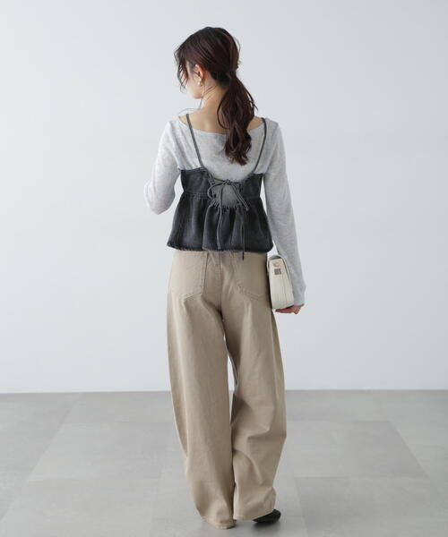 FREE'S MART（フリーズマート）の「◆ペプラムギャザーデニムビスチェ（その他トップス・レディース・ブルー系その他5/ブラック系その他/ブルー系その他・FREE）」の18枚目の写真