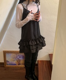 leune（ルネ）の「ティアードフリルヘムキャミソール（キャミソール）」