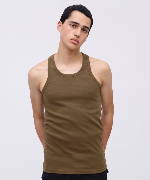 DAILY/デイリー》RIB TANK TOP BACK CROSS / デイリーウェア リブ