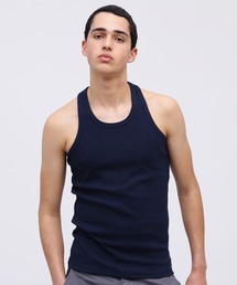 《DAILY/デイリー》RIB TANK TOP BACK CROSS / デイリーウェア リブ タンクトップ バッククロス / AVIREX / アヴィレックス
