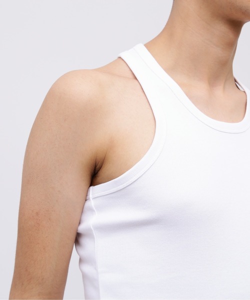 AVIREX(アヴィレックス)の「《DAILY/デイリー》RIB TANK TOP BACK CROSS / デイリーウェア リブ タンクトップ バッククロス / AVIREX / アヴィレックス(Tシャツ/カットソー・メンズ・チャコール/ブラック/オリーブ/ホワイト/グレー/ロイヤルブルー・SMALL/X-LARGE/LARGE/MEDIUM)」の12枚目の写真