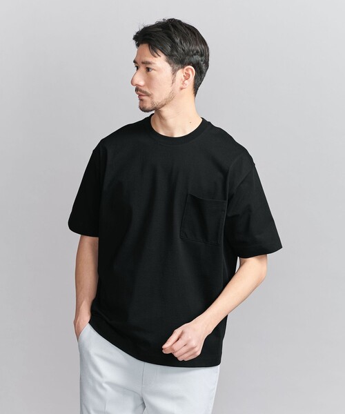 BEAUTY&YOUTH UNITED ARROWS（ビューティーアンドユースユナイテッドアローズ）の「【WEB限定 WARDROBE SMART】1ポケット 樽型 Tシャツ（Tシャツ/カットソー・メンズ・ブラック/ベージュ/ホワイト・S/M/L/XL）」の16枚目の写真