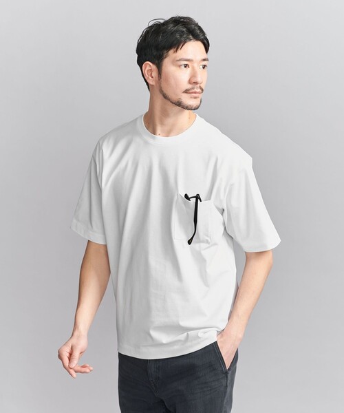 BEAUTY&YOUTH UNITED ARROWS（ビューティーアンドユースユナイテッドアローズ）の「【WEB限定 WARDROBE SMART】1ポケット 樽型 Tシャツ（Tシャツ/カットソー・メンズ・ブラック/ベージュ/ホワイト・S/M/L/XL）」の19枚目の写真